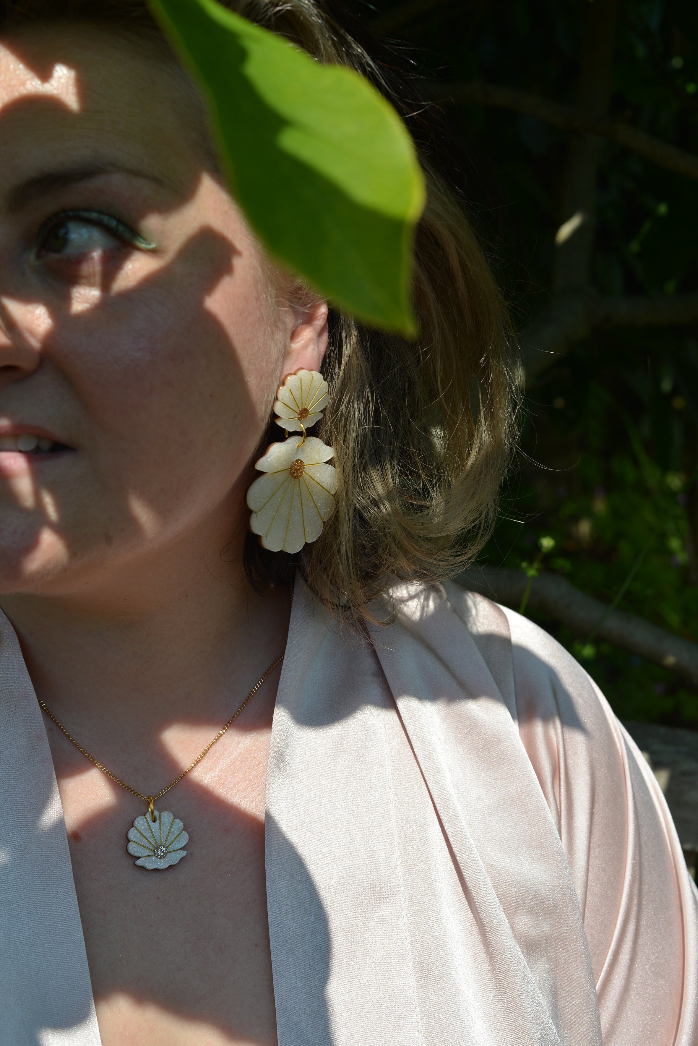 Clam Statement Earrings