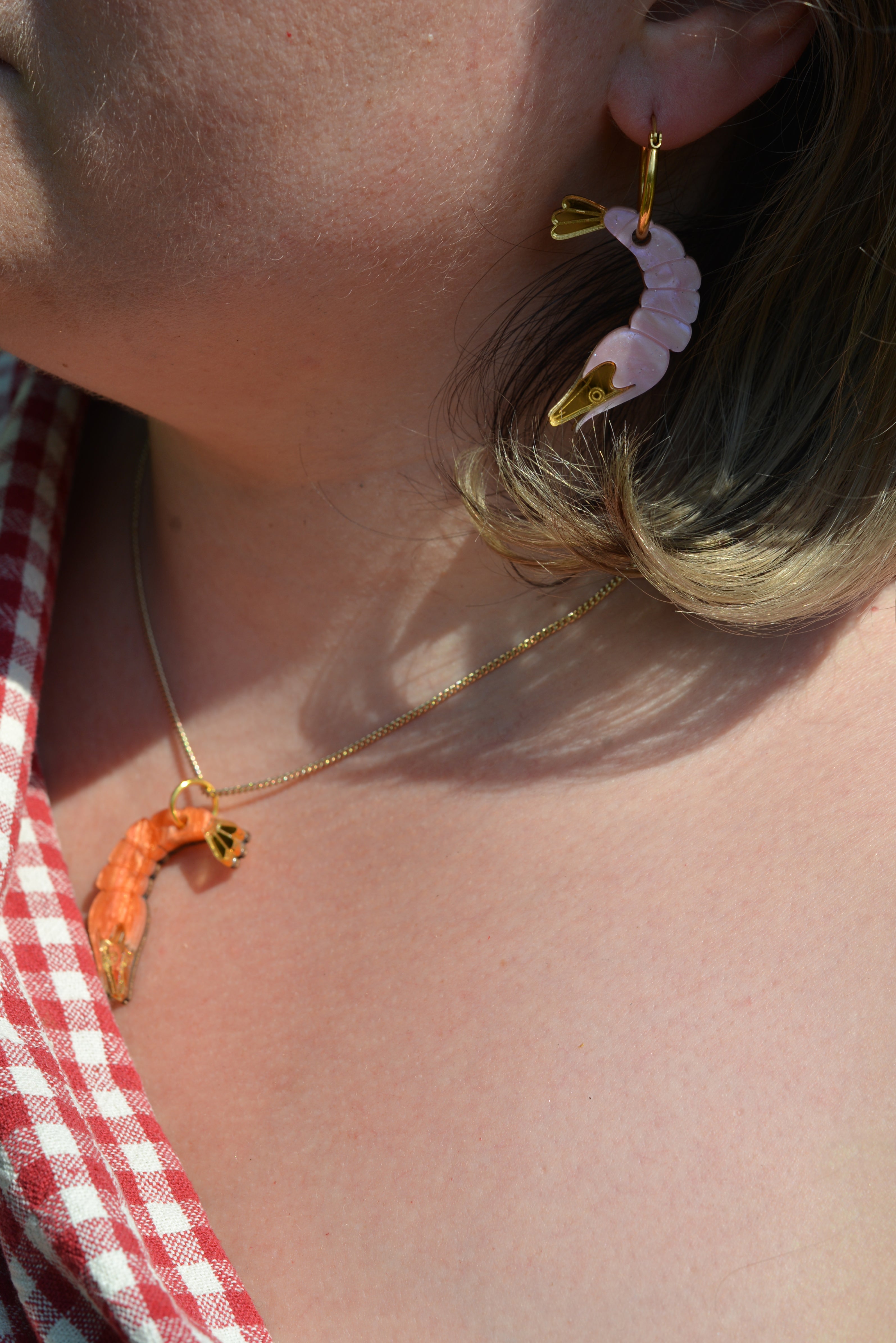 Prawn Hoops Pink