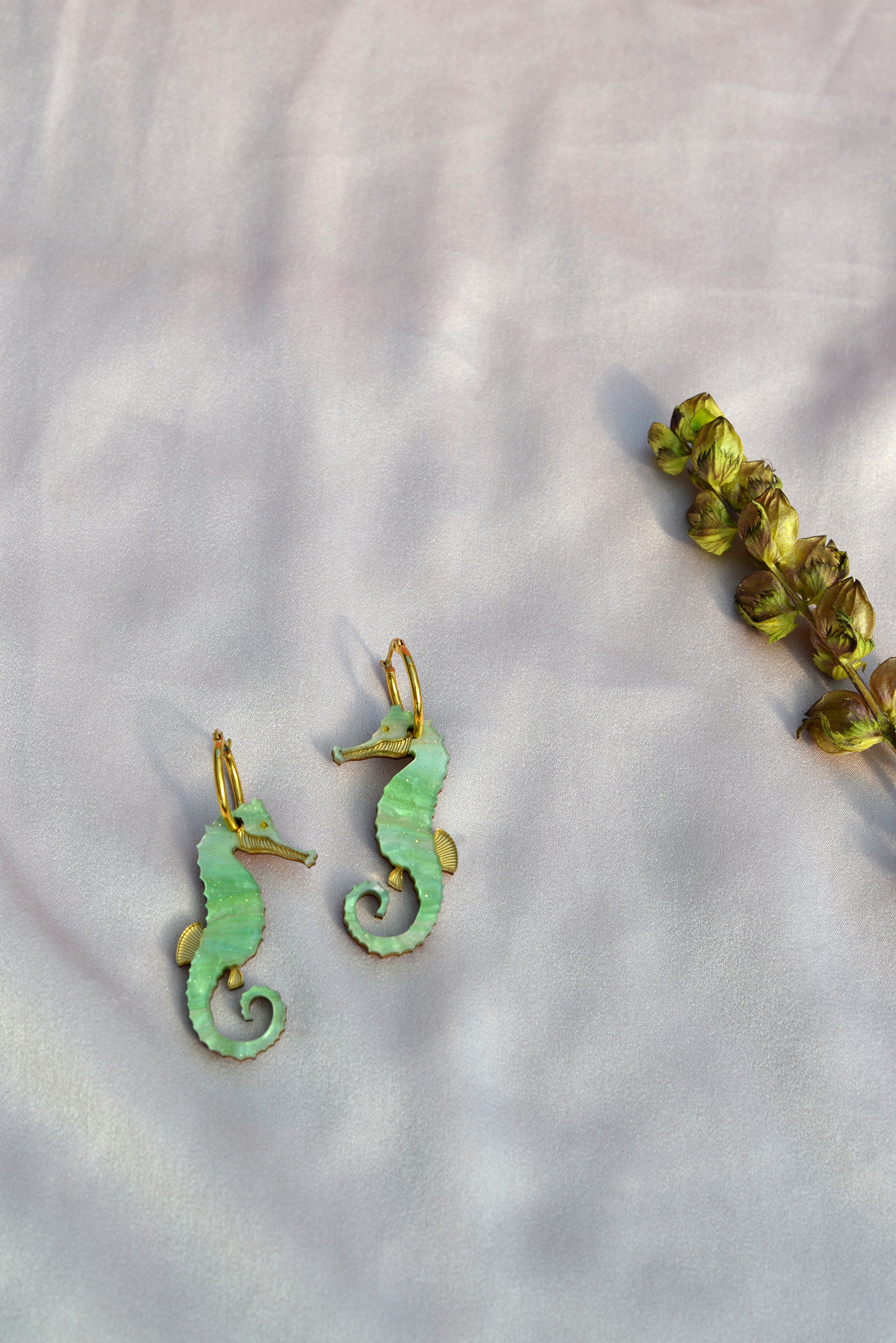 Seahorse Hoop Green