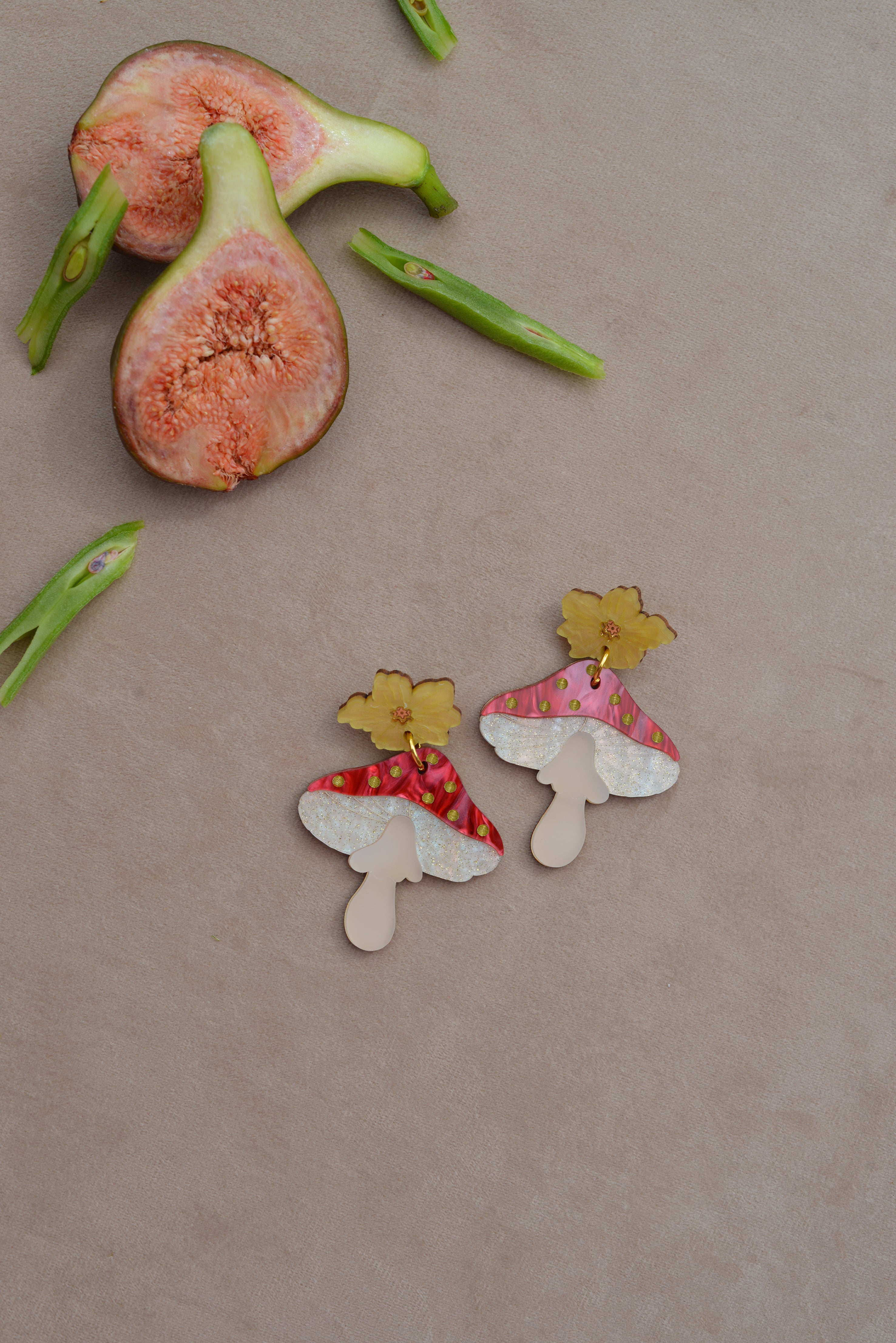 Statement Mushroom/Toadstool Earrings