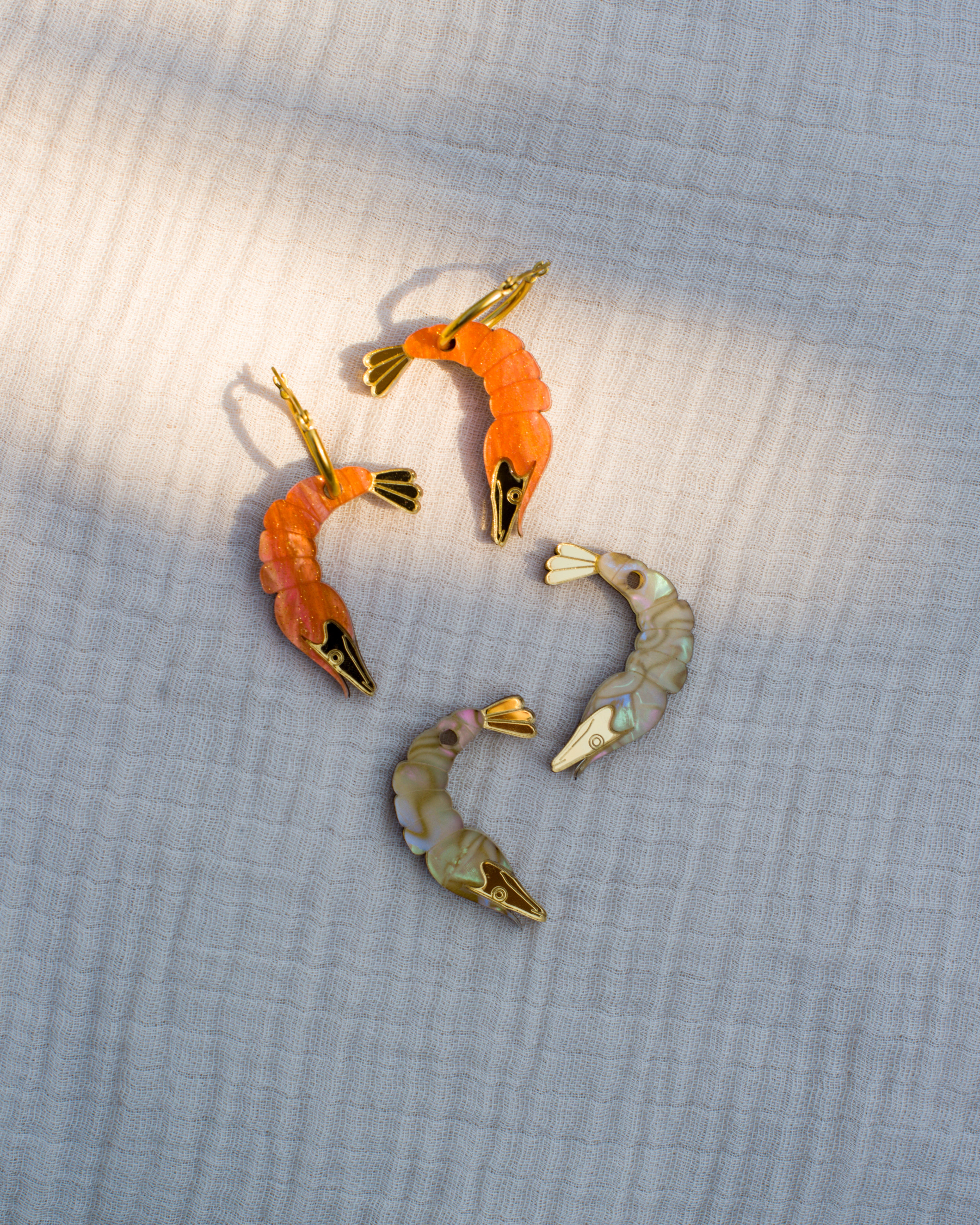 Prawn Hoops Silver