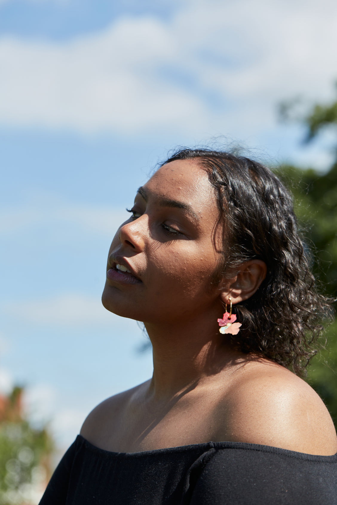 Cosmos Hoop Earrings
