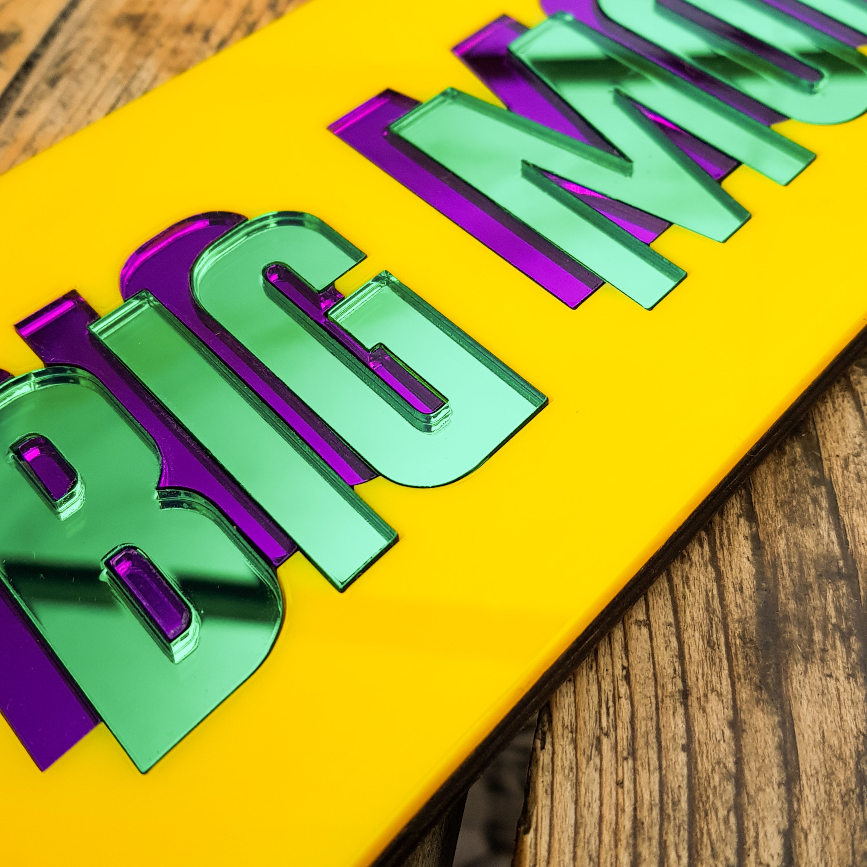 Big Mood Laser Cut Sign