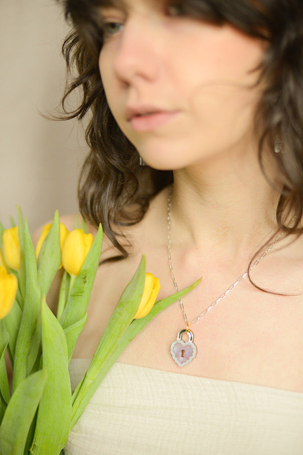 Medaljon halskæde LILAC