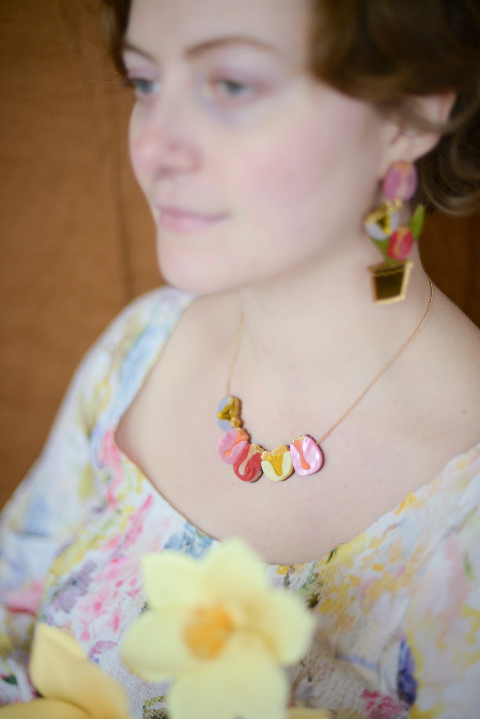 Tulip Statement Earrings