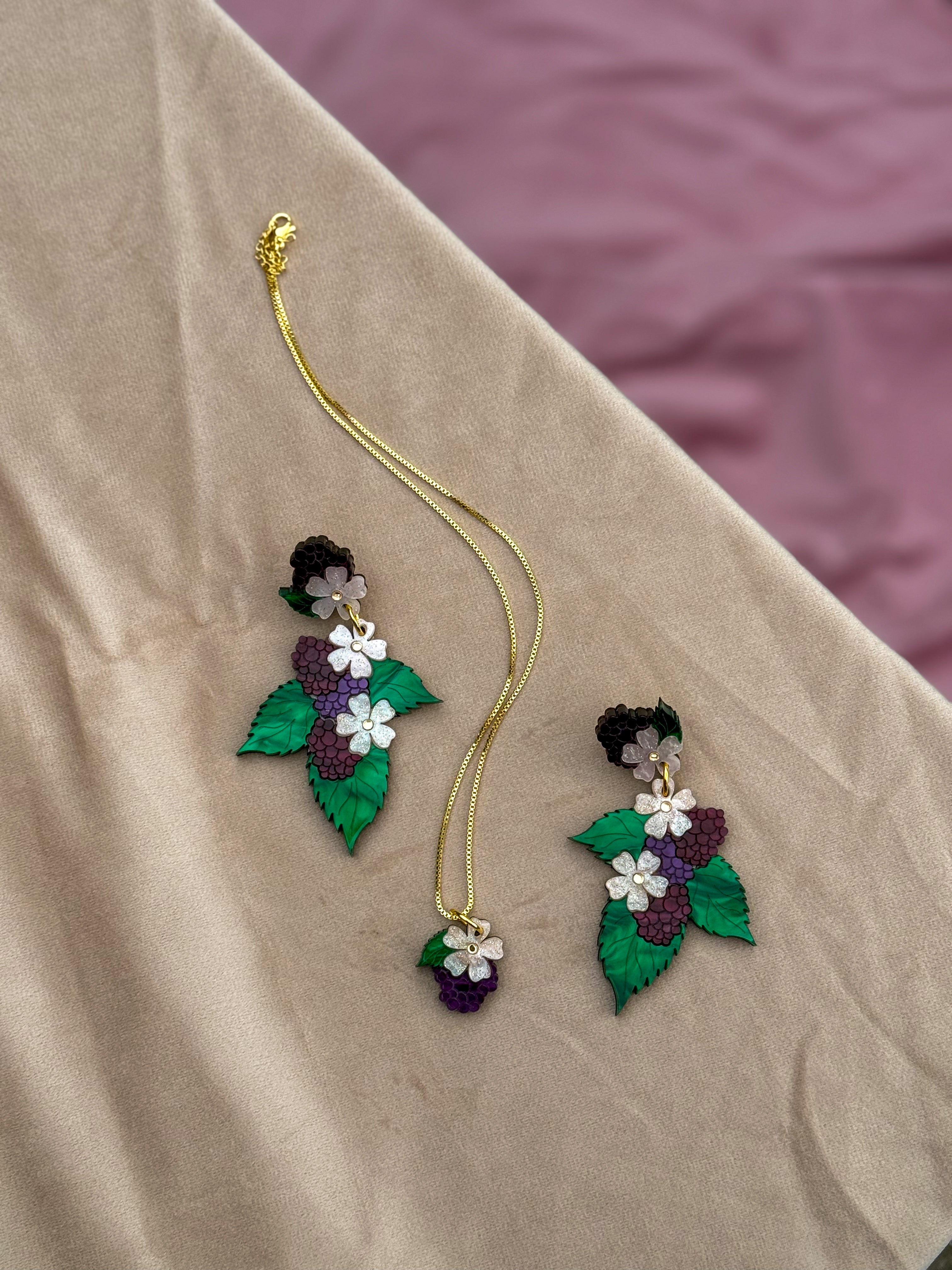 BlackBerry Statement Earrings