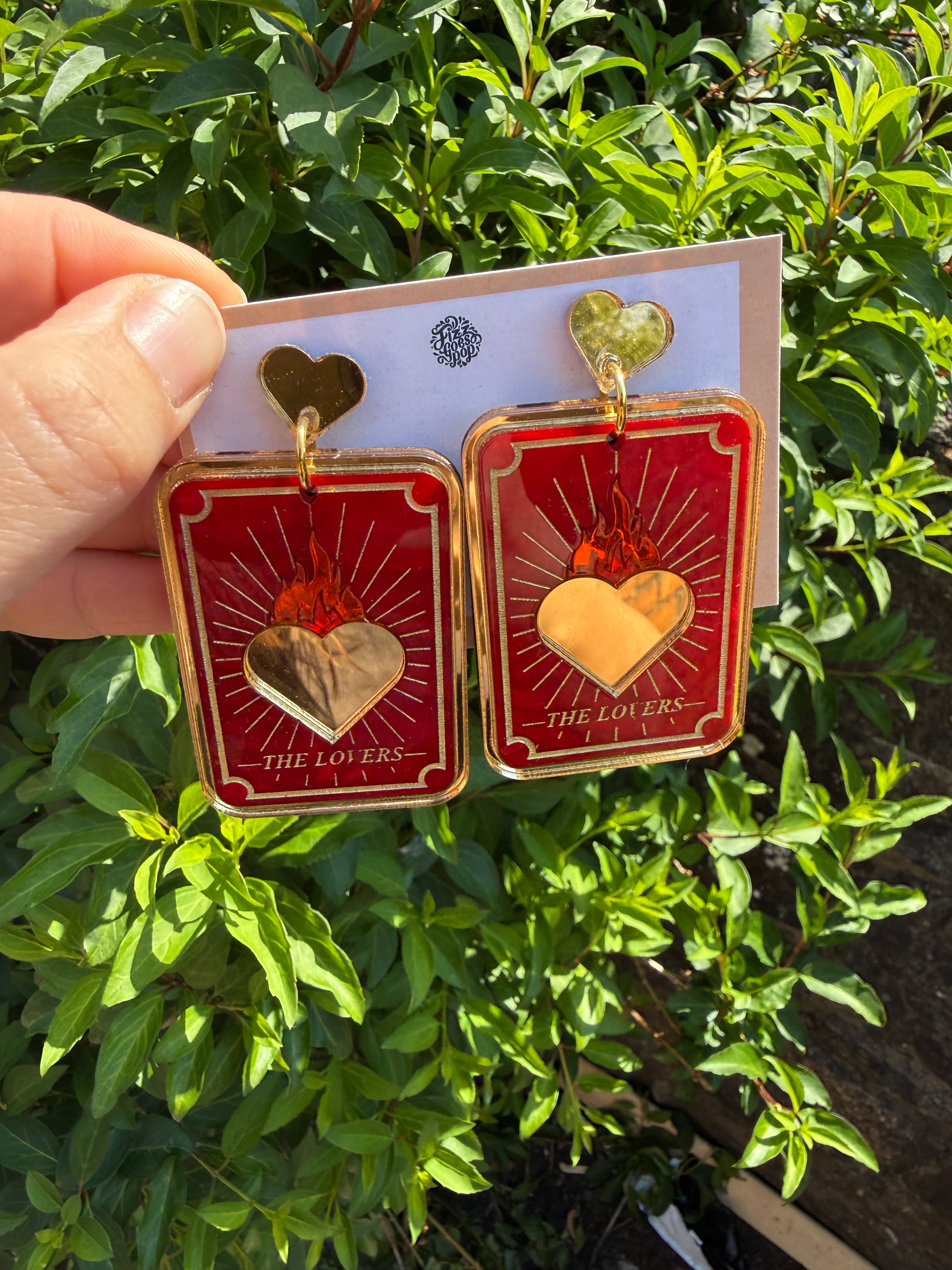 Lovers Tarot Earrings.
