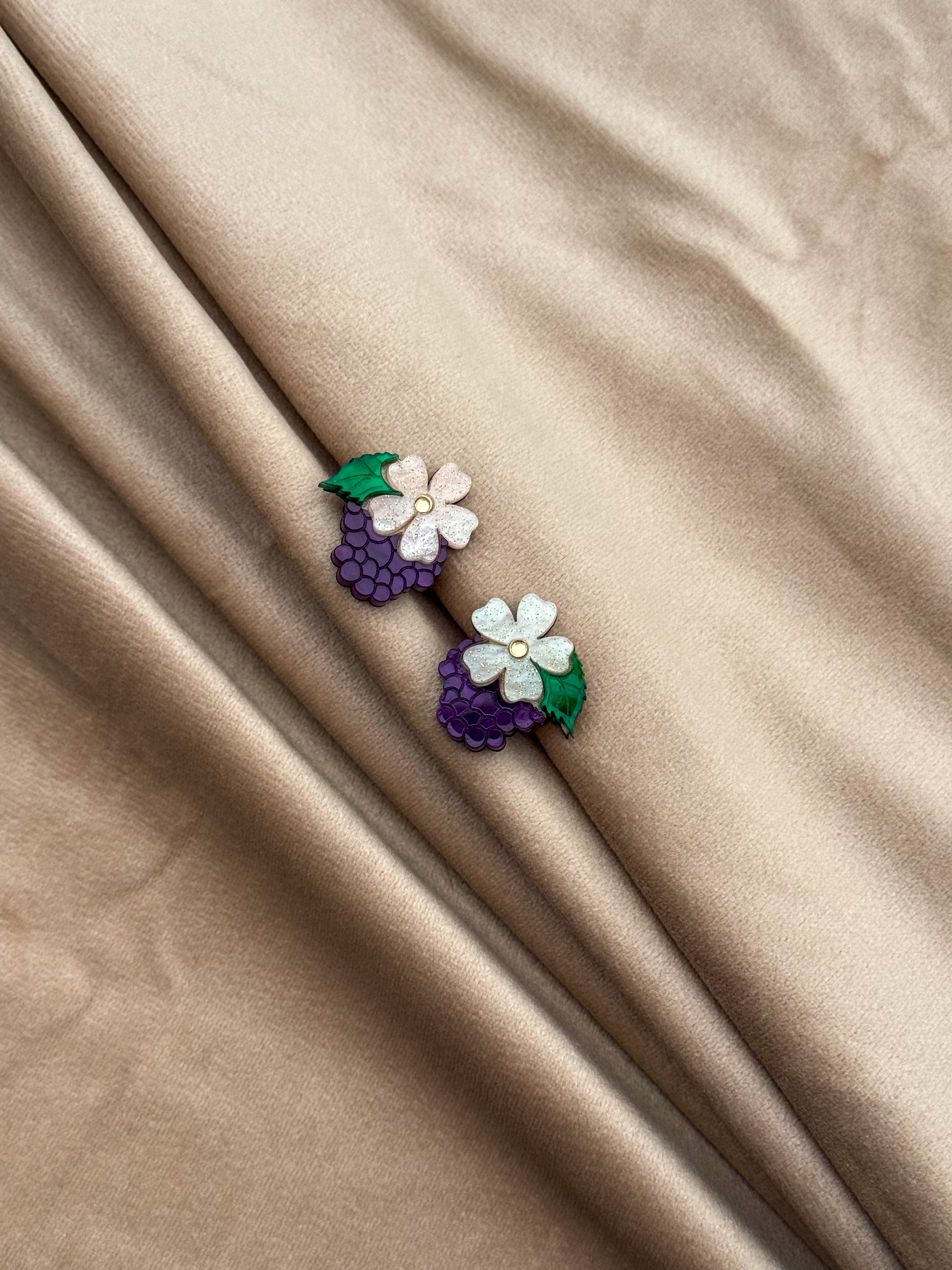 Blackberry Stud Earrings