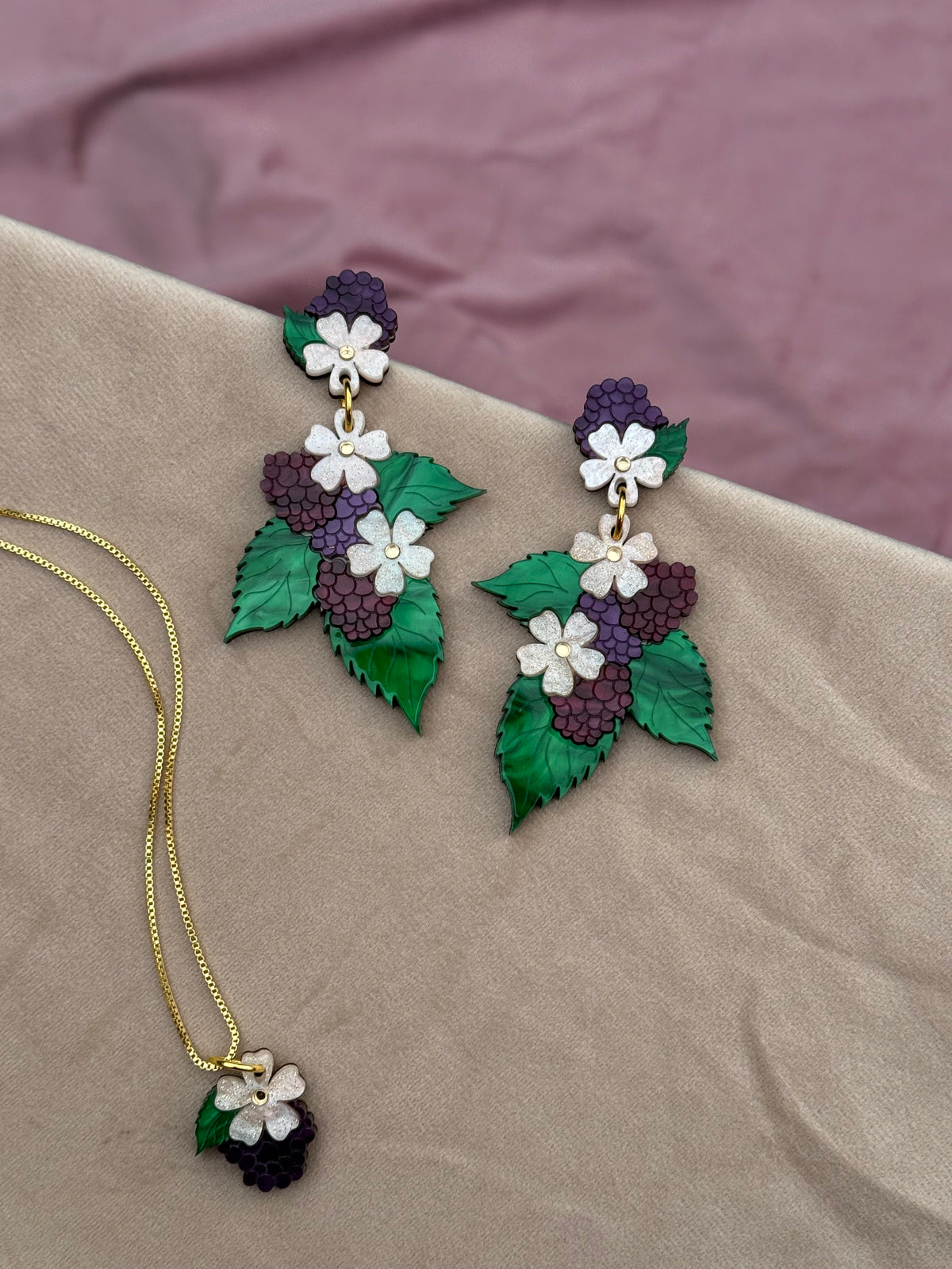 BlackBerry Statement Earrings