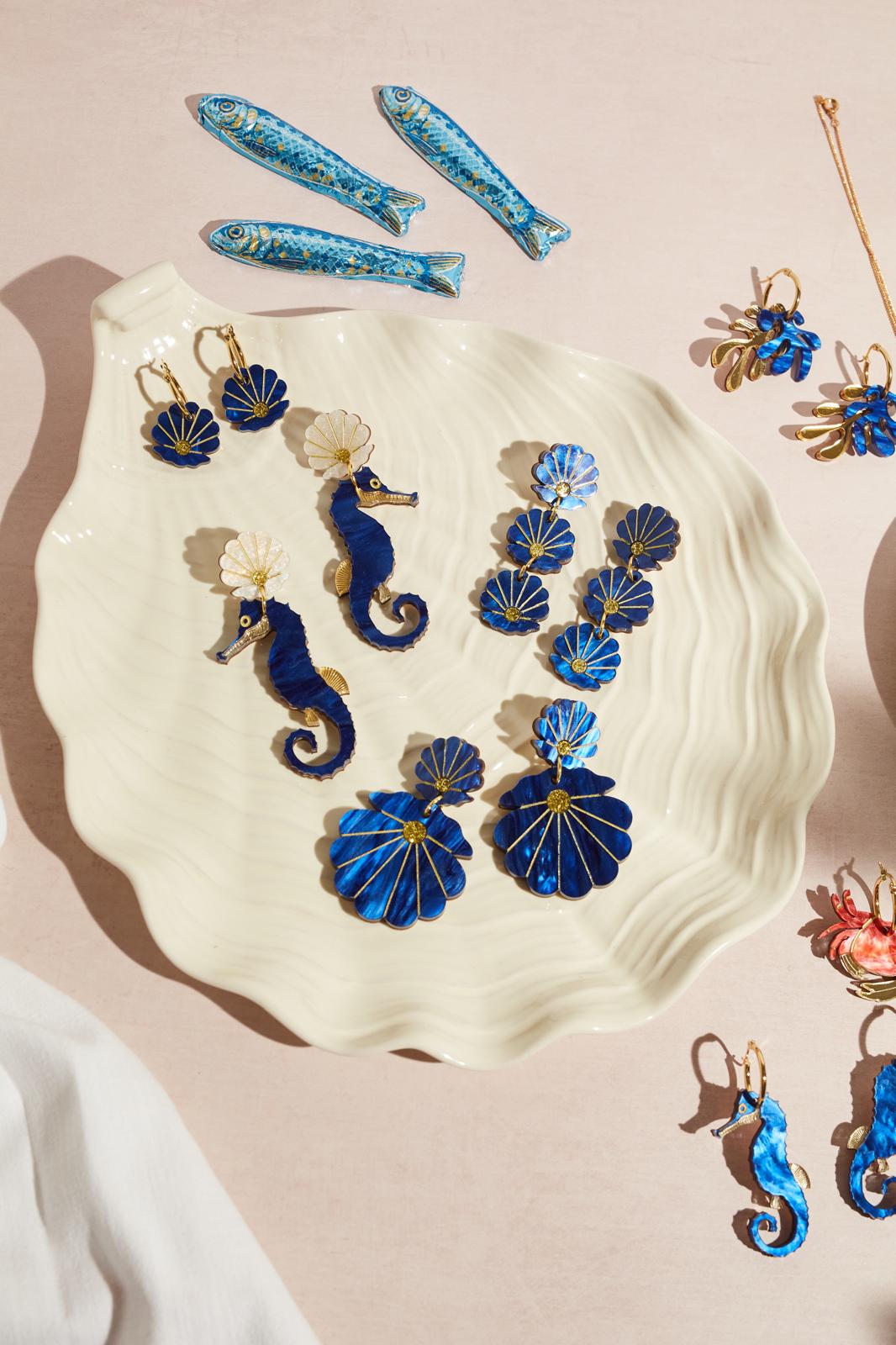 Seahorse Hoop Royal Blue