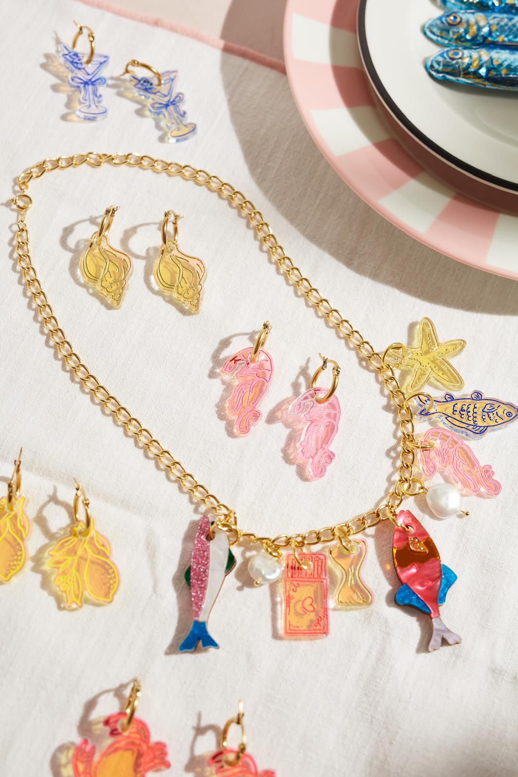 Cocktail Iridescent Hoops
