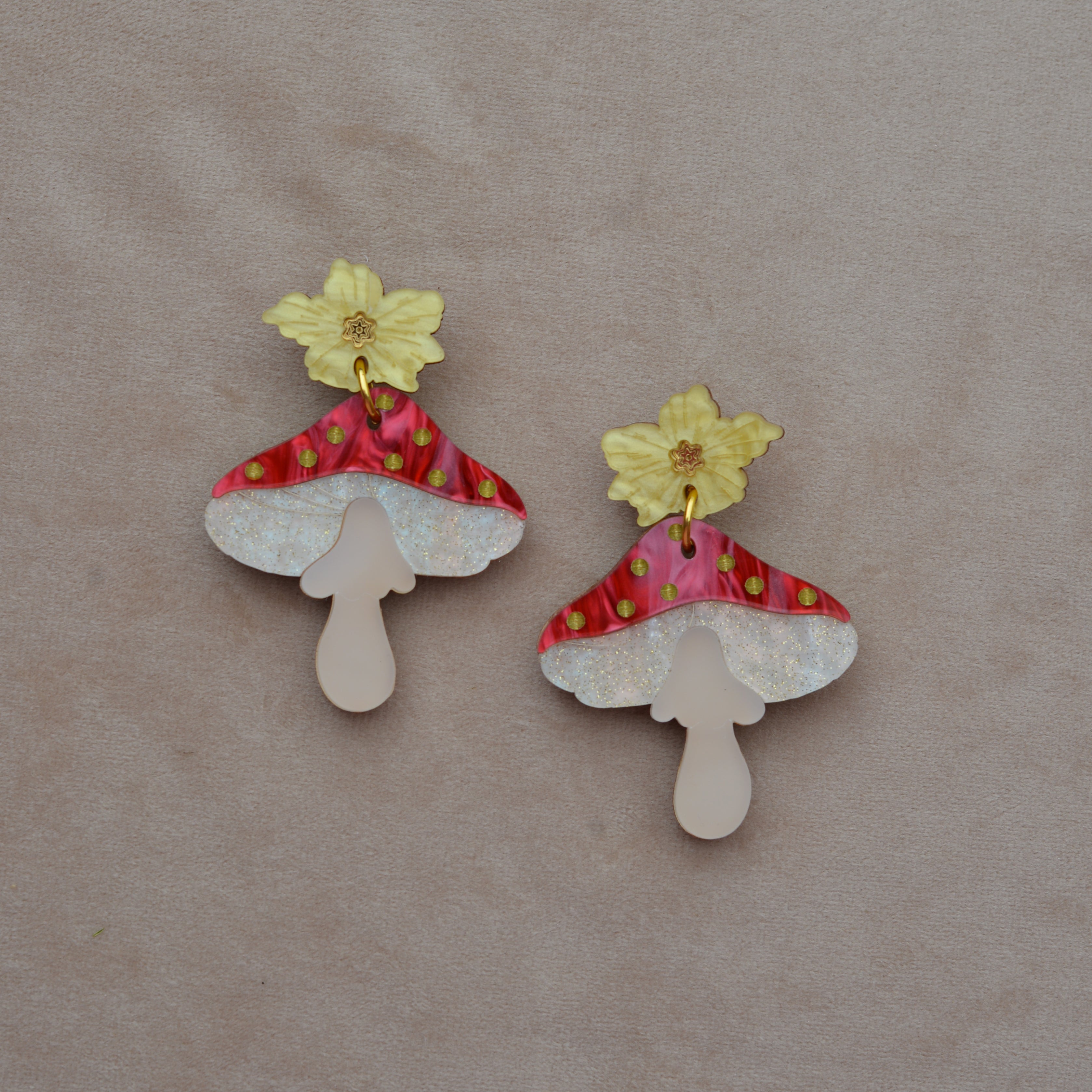 Statement Mushroom/Toadstool Earrings