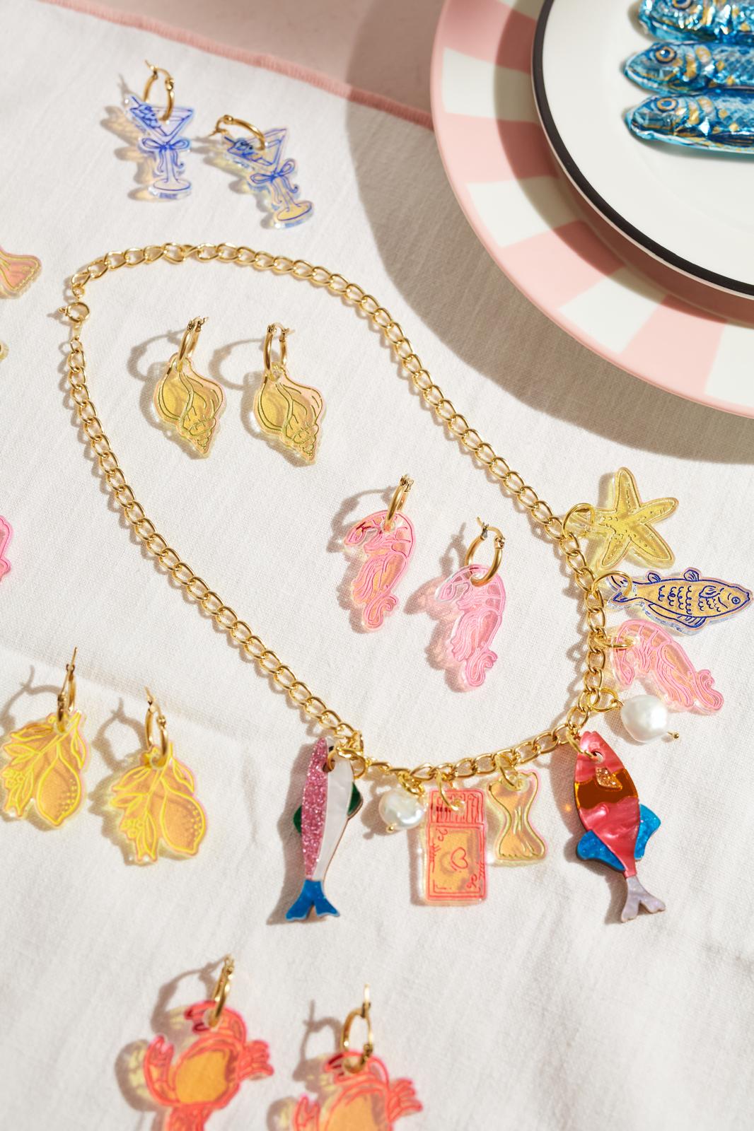 Cocktail Iridescent Hoops