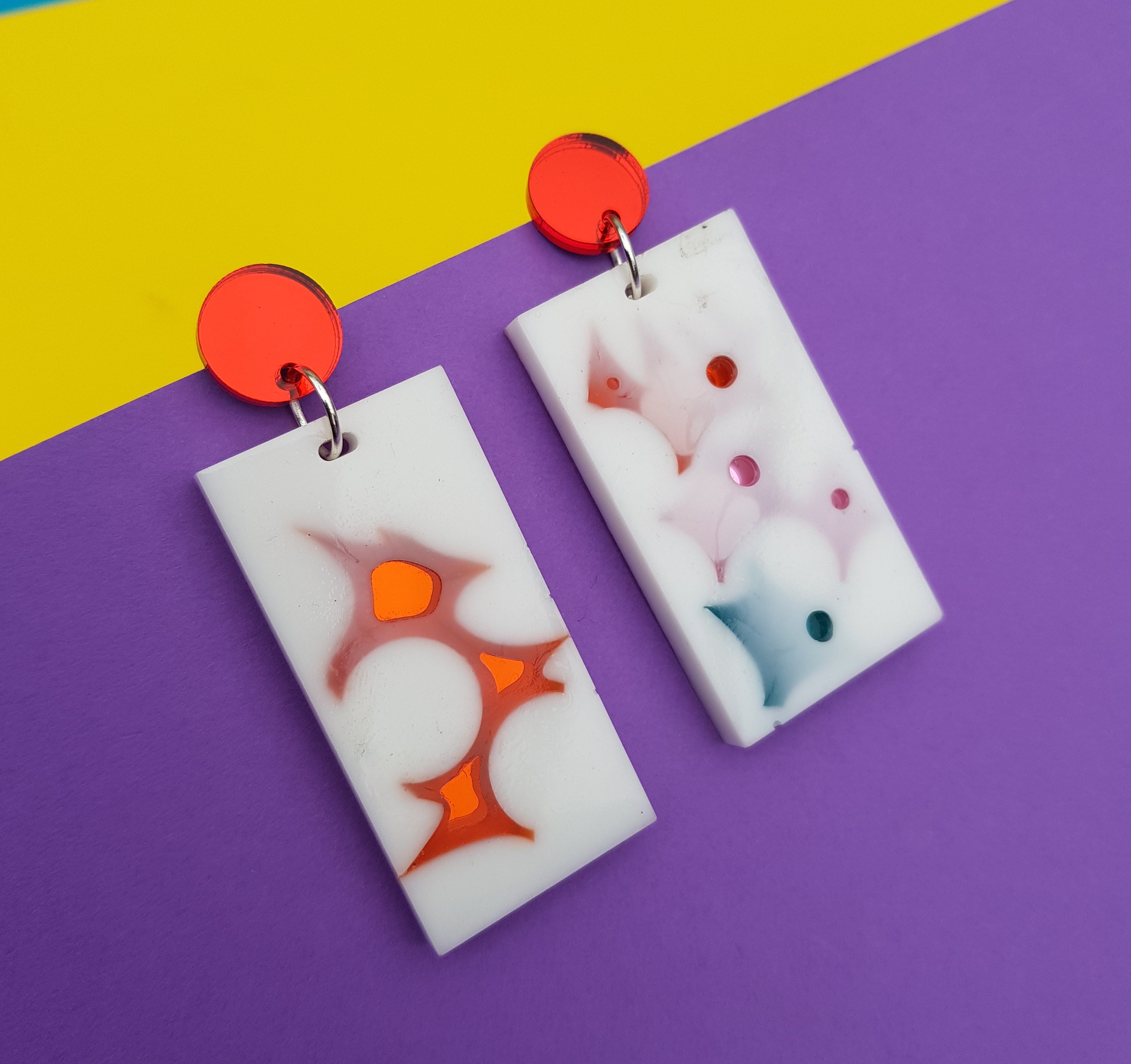 Recycled cast earrings