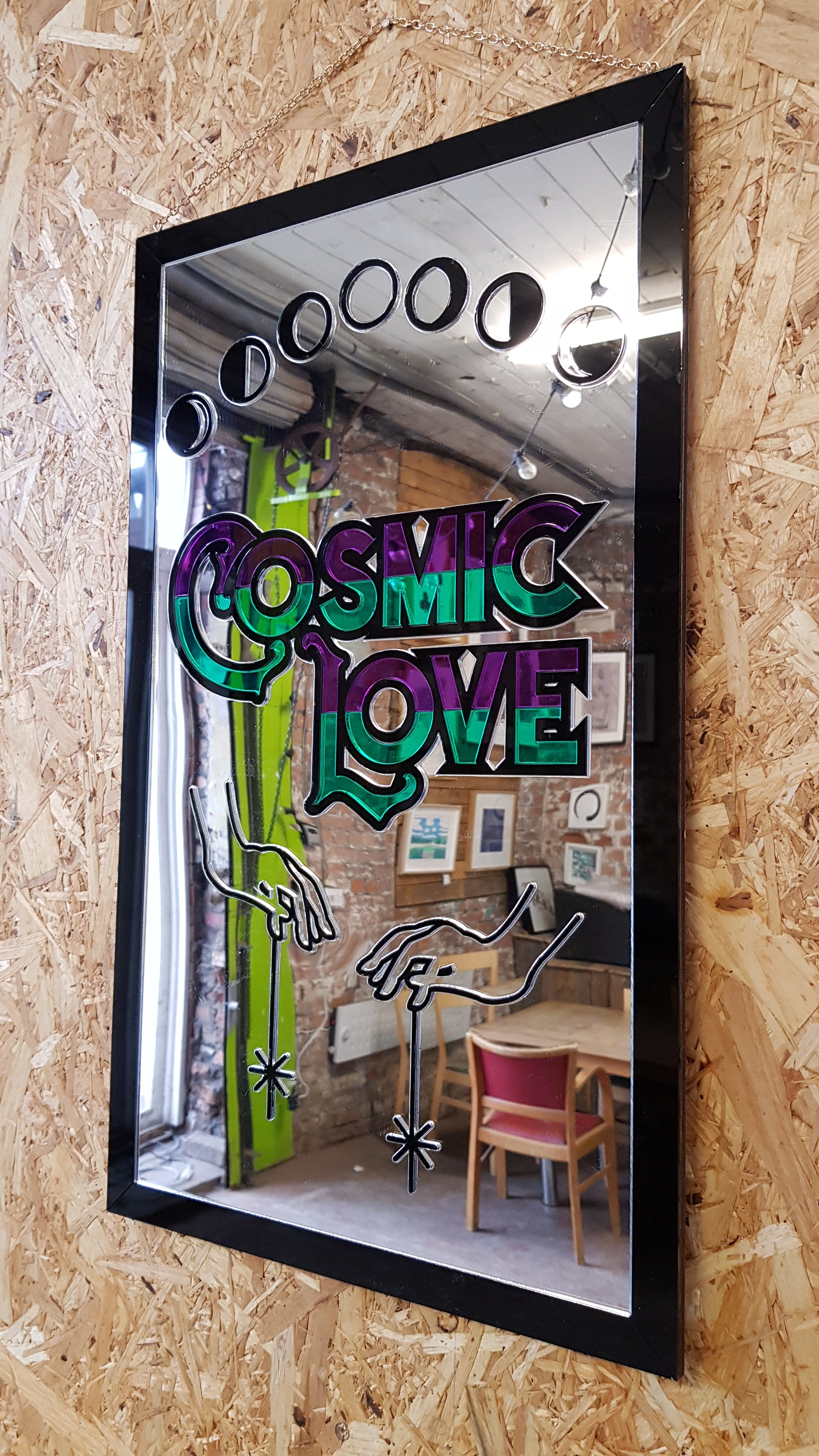 Cosmic Love Laser Cut Sign