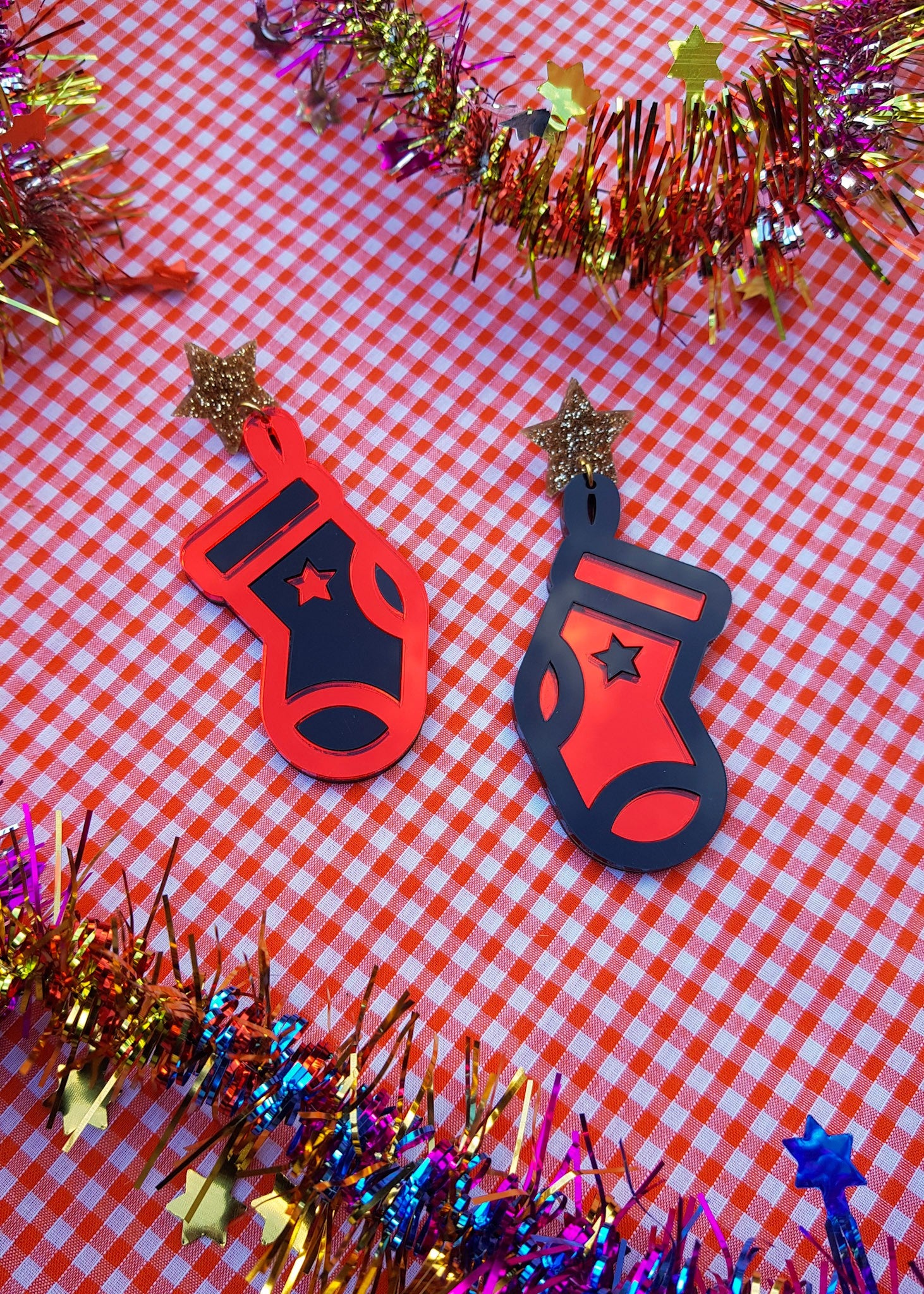 Kitsch Stocking Earrings