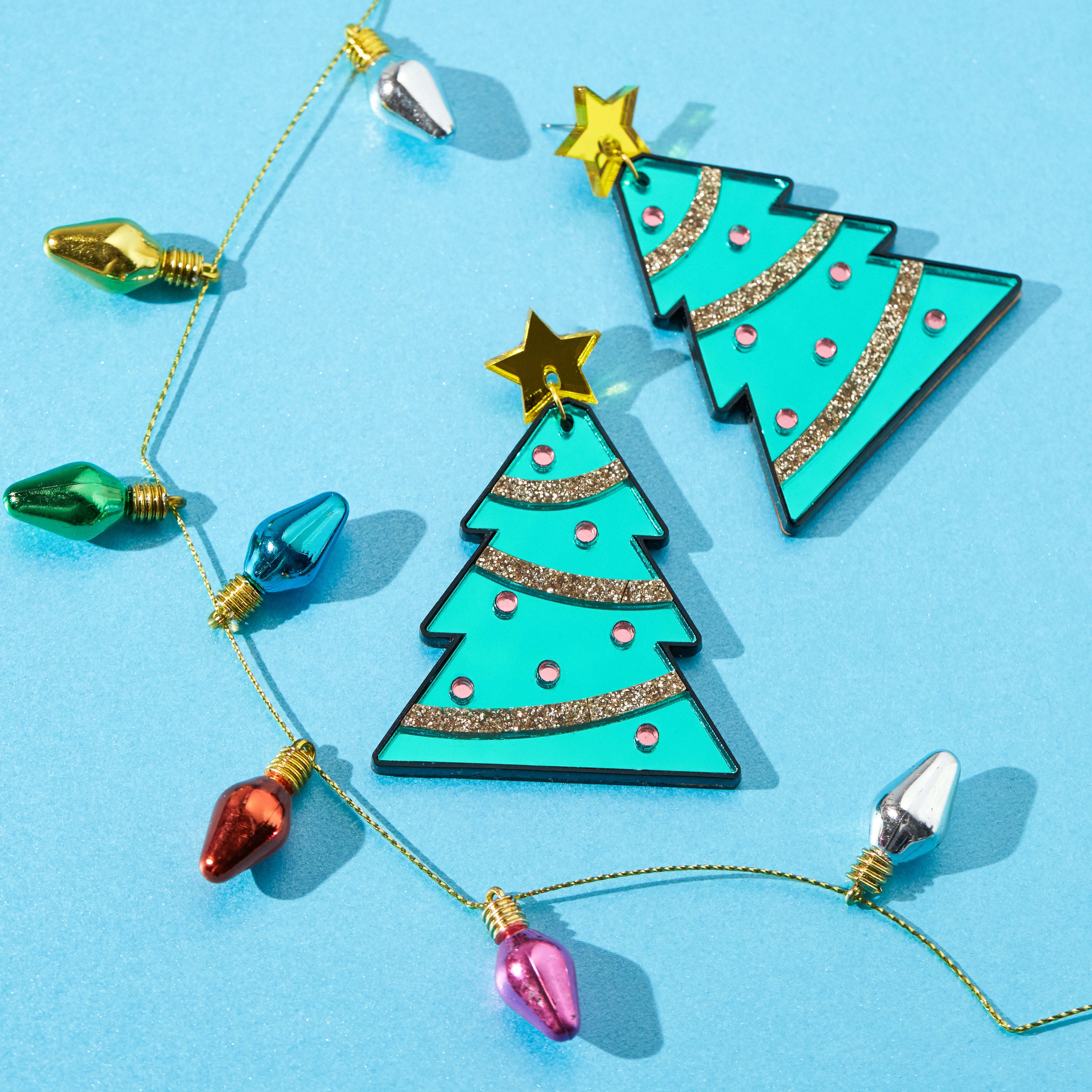 Kitsch Christmas Tree Earrings