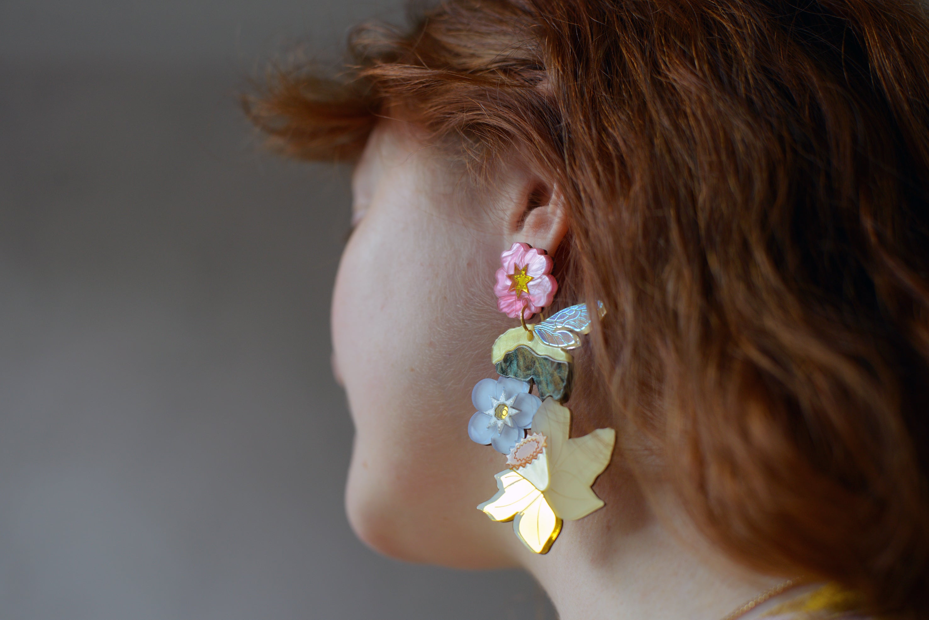 Spring Bouquet Statement Earrings