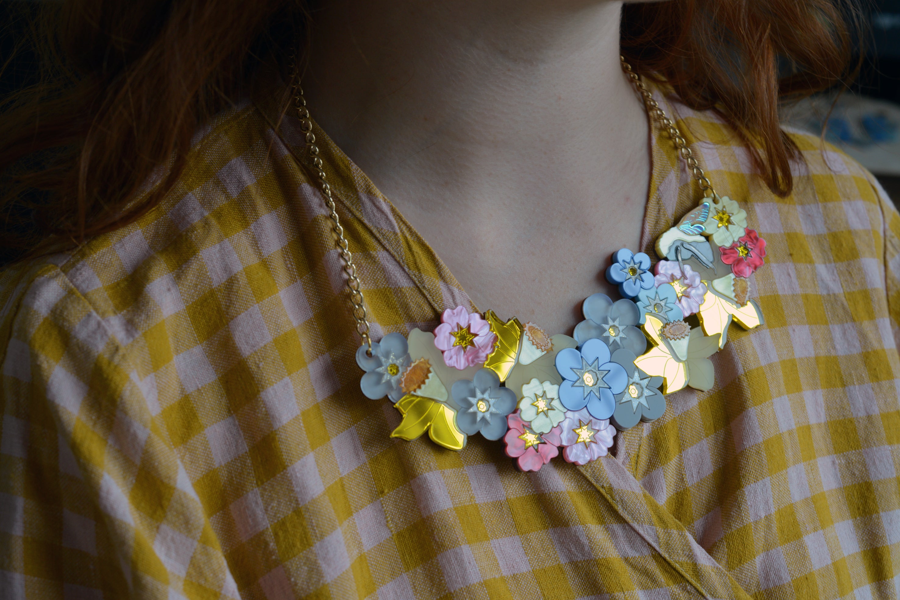 Spring Bouquet Statement Necklace