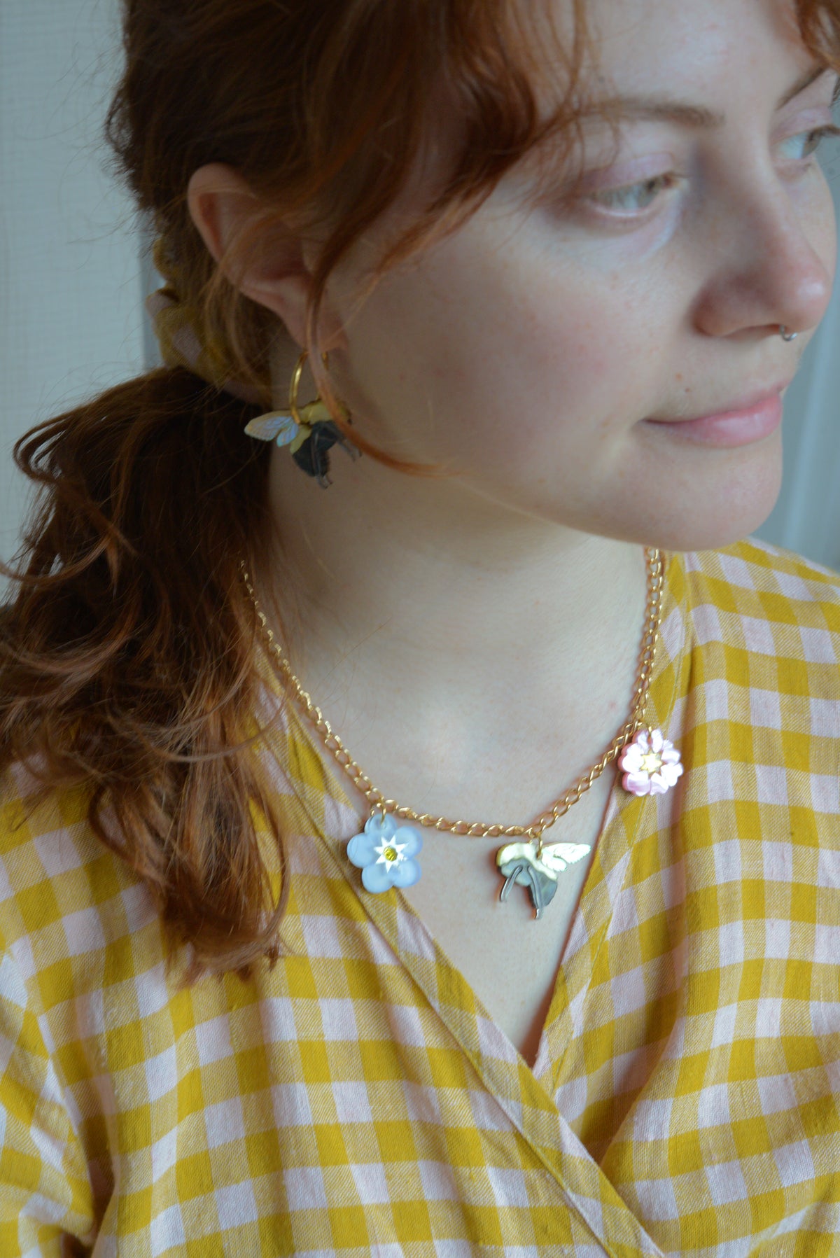 Spring Bouquet Charm Necklace – fizzgoespop