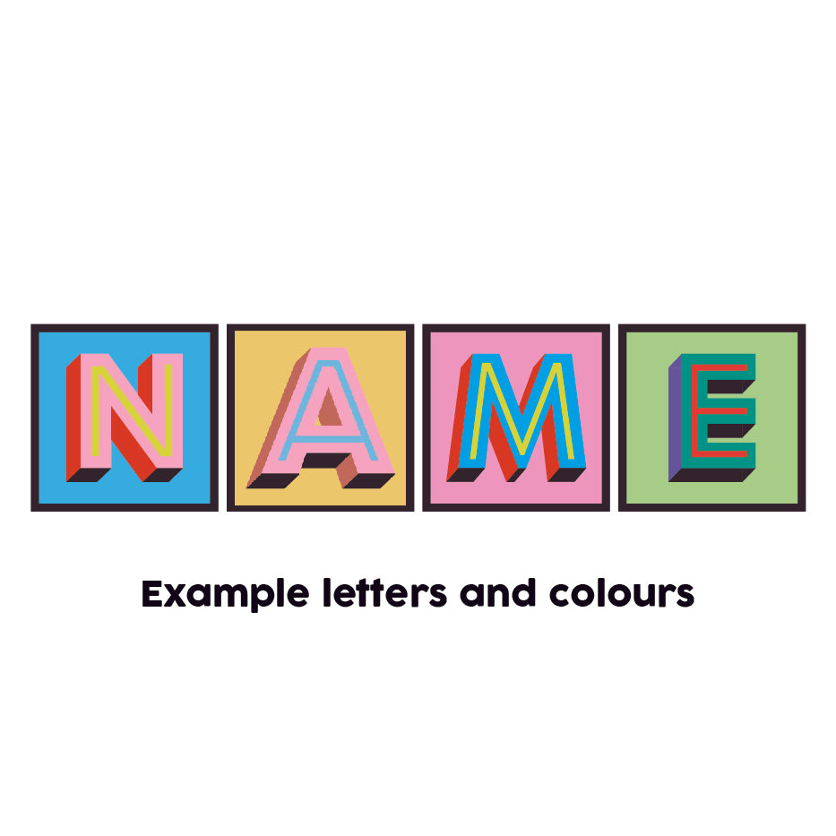 Custom Colour Monogram Letter Sign