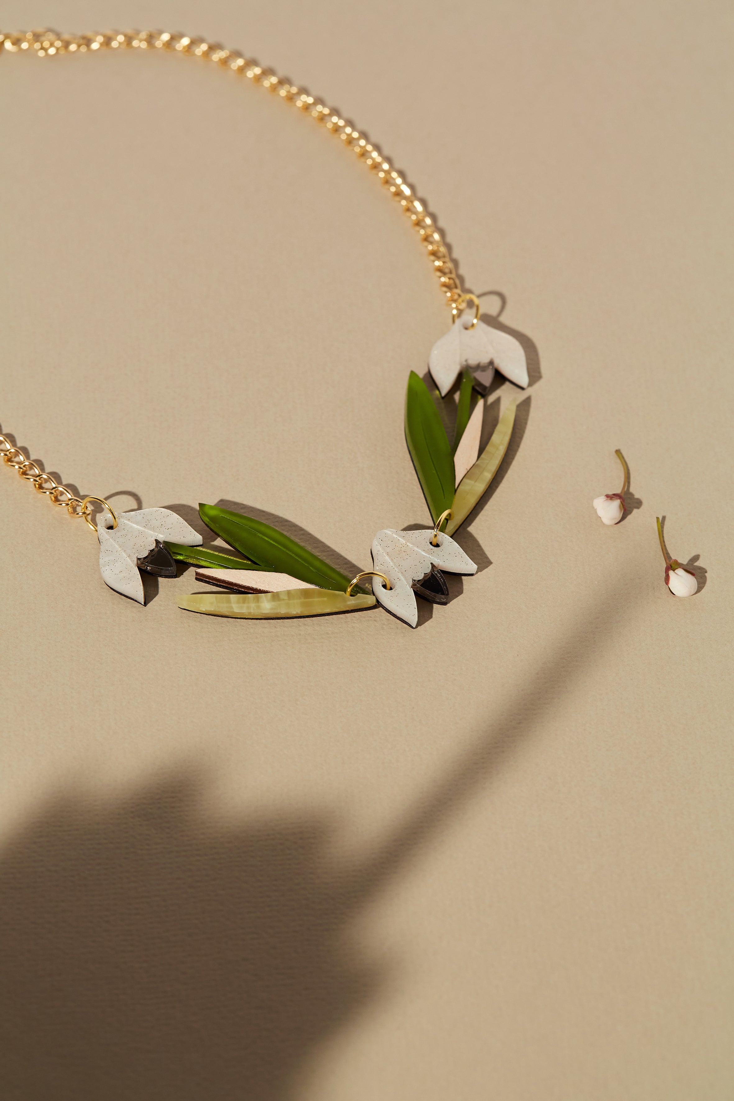 Collier déclaration goutte de neige