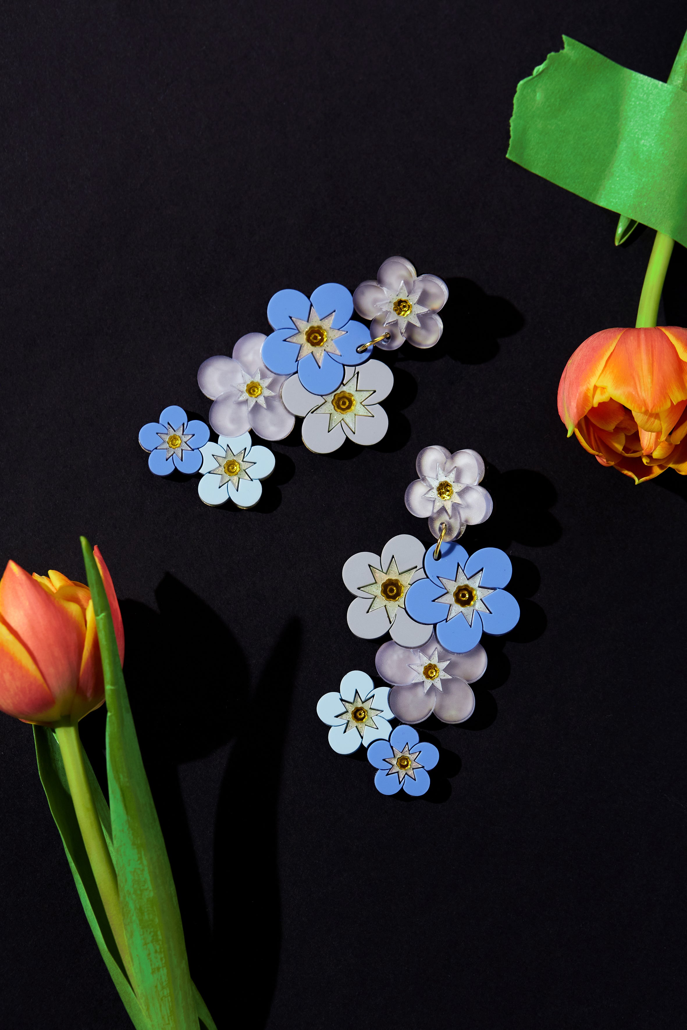 Forget Me Not Statement Earrings