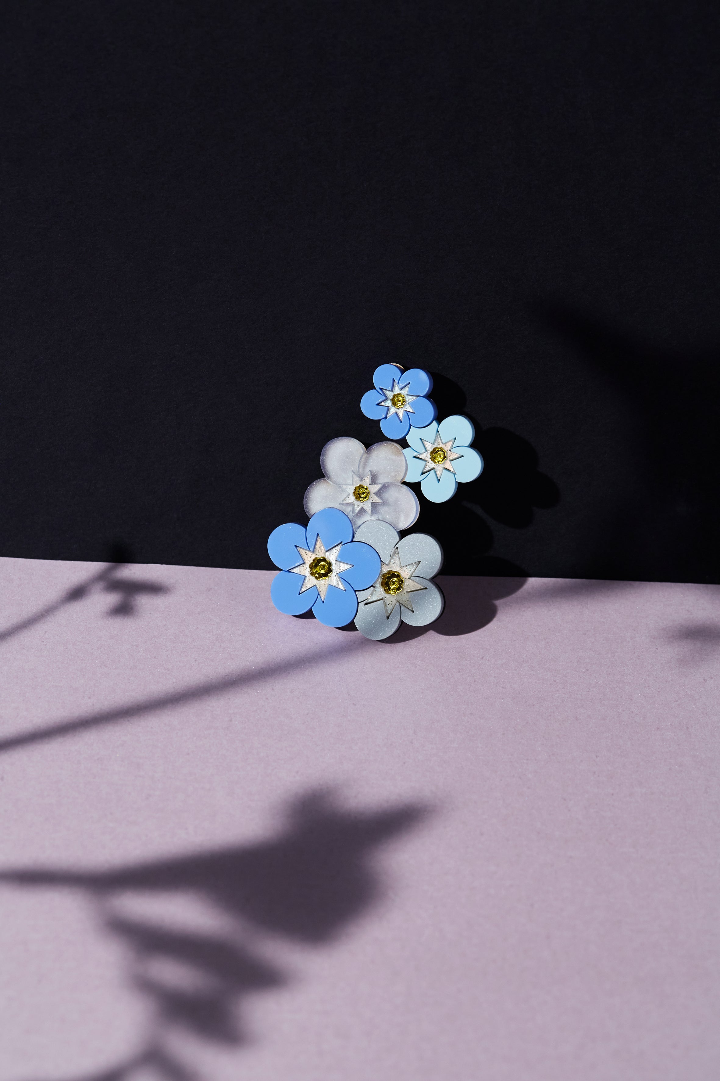 Forget Me Not Statement Brooch