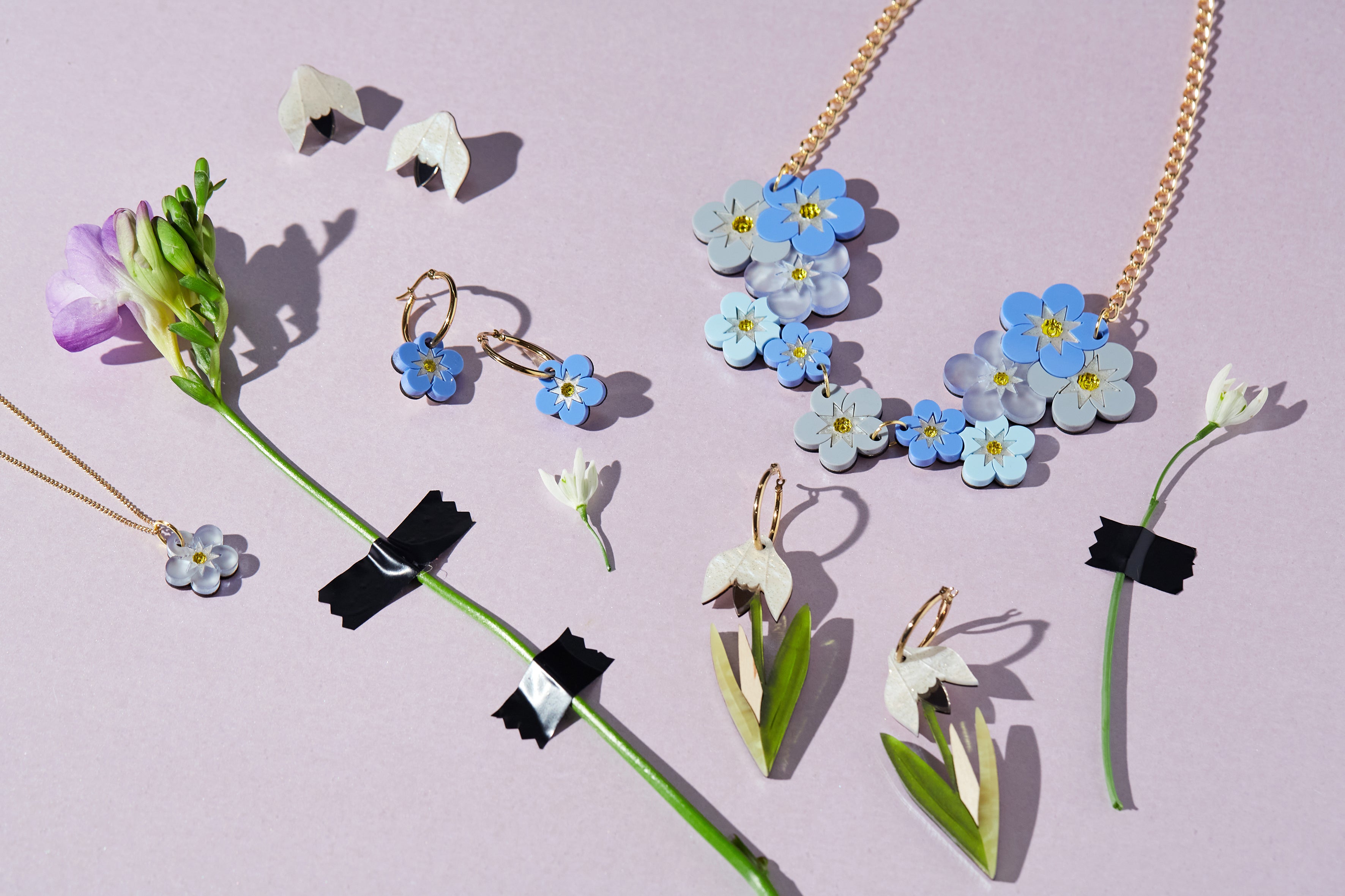 Forget Me Not Statement Earrings