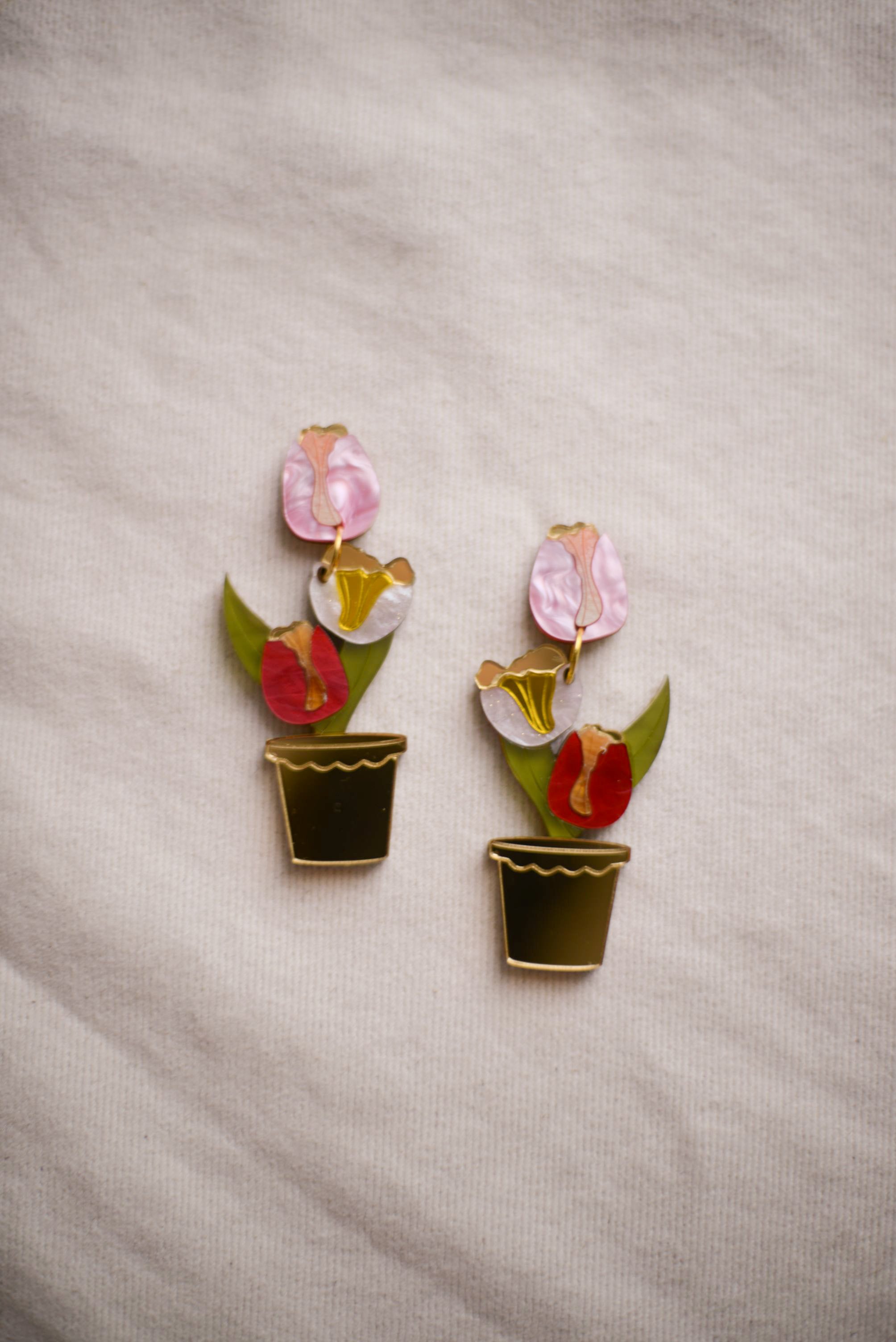 Tulip Statement Earrings