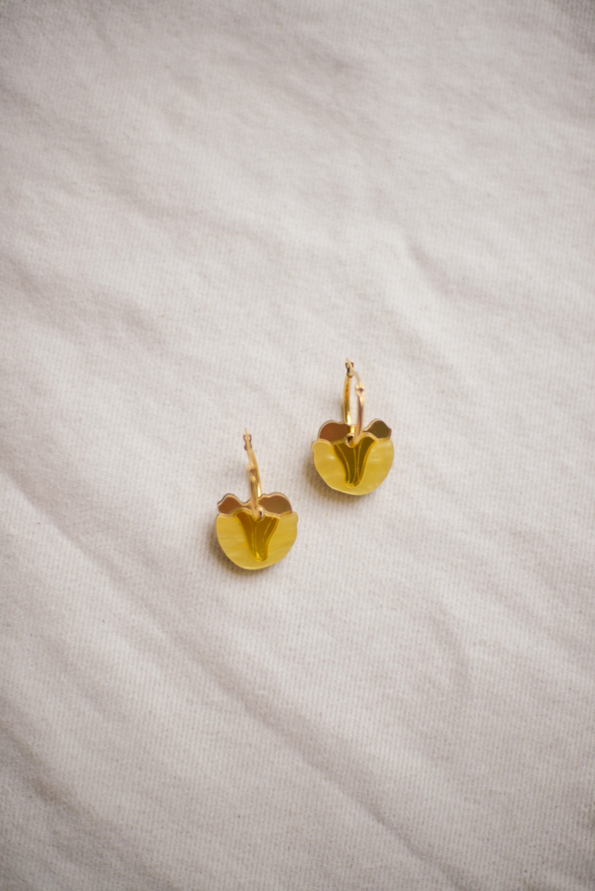 Tulip Hoop Earrings